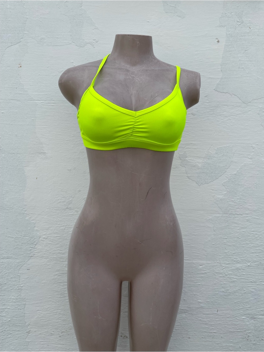 ALO Yoga Neon Yellow Girls Performance Romper